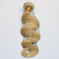 Wholesale 613 Hair Bundles Human Hair Weave Bleached Blonde Body Wave Brazilian Virgin Hair Wefts can be dyed and styled