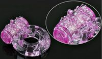 Wholesale Hot sale new Crystal Butterfly Vibrating Ring Silicone For Women And Lover s Sex Toys free ship