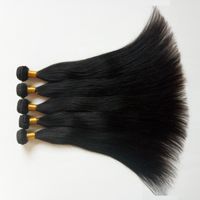 Wholesale European Indian Human Hair Extension Straight Bundles Unprocessed Brazilian Peruvian virgin big Weave Machine Double Weft