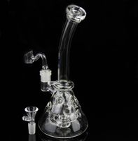 Wholesale Bong Newest Thick FTK Glass Bongs Recycler Oil Rigs Bong Fab Egg Glass Water Pipe Glass Smoking Pipes Hookahs Function mm Joint