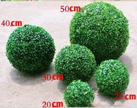 Wholesale New Arrival Artificial Plastic Silk Fabric Green Grass Plant Kissing Ball For Garden Home Decor Wedding Christmas Bar Party Decoration