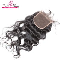 Wholesale New arrival Natural Wave Lace Top Closure Peruvian Hair Free Part Hairpieces Natural Color Dyeable virgin human Hair Extension