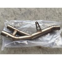 Wholesale Motorcycle Exhaust Middle Pipe R1 Stainless Steel Motorbike Exhaust Mid Link Pipe for Yamaha R1