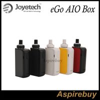 Wholesale Joyetech eGo AIO Box All in one Starter Kit mAh Battery with ML Capacity Child Lock Adjustment Air Inflow Multicolor Stickers Original