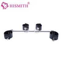 Wholesale Adults Games Bondage Erotic Toys Handcuffs Ankle Cuffs Stainless Steel Spreader Bar Sex Slave Restraint Sex Toys For Couples
