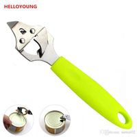 Wholesale Brand High quality green ABS handle with Stainless Steel multifunction opener bottle beer opener can opener