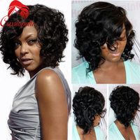 Wholesale Best Short Human Hair Wigs For Black Women Malaysian Curly Cut Bob Full Lace Wigs Natural Hairline Glueless Lace Front Curly Bob