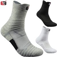 Wholesale Elite basketball socks men s long tubes thickening towels pure cotton professional outdoor running badminton sports socks