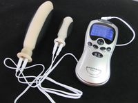 Wholesale Electric Shock Electrode Anal Dildo Plug Butt Plug Stimulator Mastubator BDSM Bondage Gear Sex Toys Products