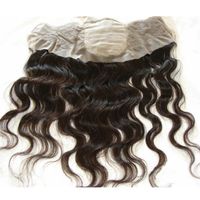 Wholesale Malaysian Human Hair Free Middle Way Part Silk Base Lace Frontal Closure Bleached Knots Body Wave Wavy Silk Top Full Lace Frontals