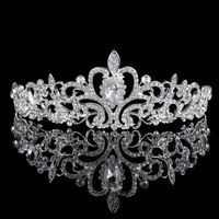 Wholesale New Cheap Sparkle Beaded Crystals Wedding Crowns Bridal Crystal Tiara Crown Headbands Hair Accessories Party Wedding Bridal Tiara