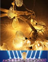 Wholesale US EU metal string light led bulbs v v golden drip lights w led strings for indoor decoration wedding christmas party holiday MYY