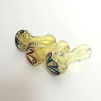 Wholesale Mini glass pipe Glass Spoon Pipes For Smoking newest beatuful appearance and High Quqlity Hand Pipes for tobacco smoking oil rig