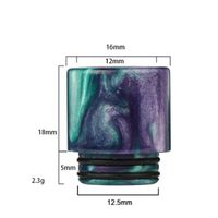 Wholesale 16 Type Thread Epoxy Resin Drip Tips Vape Mouthpiece for TFV12 TFV8 Atomizer Big Baby Tanks packaging RDA