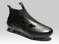 green rubber boots with yellow laces