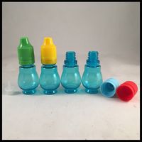 Wholesale Unique Bulb shape e cig e liquid bottle ml with childproof tamper cap and needle tip dropper plastic bottle