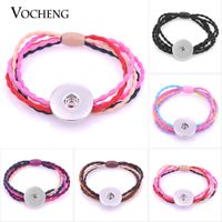 Wholesale VOCHENG NOOSA Head Rope Ties Snap Jewelry Ponytail Holder Colors Fit mm Charms NN