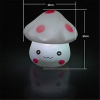 Popolare Cambiare 7 Colori Led Funghi Party Candle Night Light Lampadina Mini Night Light Prezzo All Ingrosso