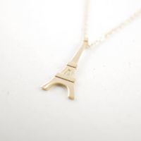 Wholesale Fashion the Eiffel Tower three colors to choose zinc alloy necklace with and women holiday best gift