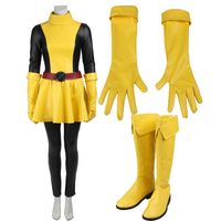yellow superhero gloves