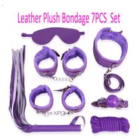 Wholesale whip collar Mouth ball gag Sex Adult games bondage Set Leather Plush Four Colors erotic toys sex toys adults for women sex shop