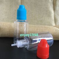Wholesale 1500Pcs PET ml E Juice Dropper Bottles with ChildProof Caps and Long Tips Clear Squeeze ml Empty Bottles For E Liquid