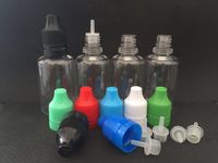 Wholesale Factory Price PET Dropper Bottles With Tamper Evident Caps and Long Thin Tips ML ML ML ML ML Eliquid Bottles Plastic Empty Bottles