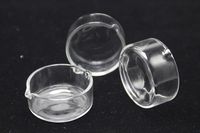 Wholesale glass wax dish oil dabber Worked Concentrate Dish oil ring ashtray glass ash tray dish OIL RIG DISH DABBER