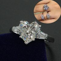 Wholesale Victoria Wieck Classic Fashion Women Jewelry Sterling Silver Stunning Cute Pear Cut White Topaz CZ Diamond Wedding Girl s Ring Gift box