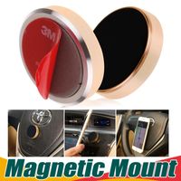 Wholesale Stick Magnetic Car Phone Holder Universal Mini Cell Phone Car Mounts With Retail Package For iPhone Plus Samsung Smartphones GPS Devices