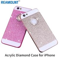 Wholesale 200pcs Luxury Women Girl Glitter shining hard PC Diamond Case for Apple iphone s se s plus s plus Cover Mobile Phone