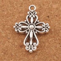 20pcs Silber Tibet Antiquitäten gemischt Schneeflocke Charms Anhänger