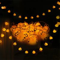 16 led halloween pumpkin light string led strings battery operated lamp string decoration for party garden bar festive xmas uk