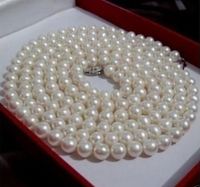 Wholesale 6 mm white Akoya CULTURED pearl necklace quot long