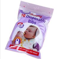 Wholesale Convenient Baby Bibs Outdoor Disposable Burp Cloths New Baby Girls Boys Waterproof Bibs set Pattern Randomly