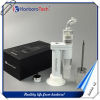 Wholesale Low resistance Dectable glass water pipe replace coil head e cigar electronic cigarette Kanboro tech with subdad kit battery