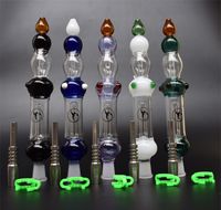 Wholesale Hot Selling Mini glass pipes Nectar Collector with Grade Titanium Tip Nail mm Inverted Nail Concentrate Pipes Glass Bongs