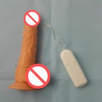 Wholesale Huge Dildo sex machine Super Soft Silicone Multi Speed Big Dildo Vibrator Realistic Penis with Suction Cup dildos Sex Toys for Woman