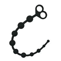 Wholesale Anal Ball Butt Plug Large Size Black Anal Beads Silicone Anal Sex Toys Male Prostate Massager