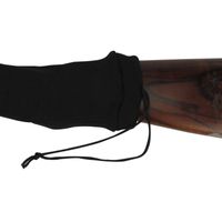 Wholesale Tourbon Hunting Gun Accessories Silicone Treated Rifle Knit Gun Firearm Socks Shotgun Cover Gun Protector Black for Shooting
