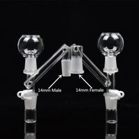 Wholesale Bong smoking accessories ashcatcher drop down adapter mm male mm female oil rig dab glass water pipes beaker bowls mm