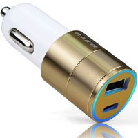 Wholesale Car Charger V A Quick Car Charger Dual Port Cigarette Lighter Adapter For iPhone Samsung Pad GPS
