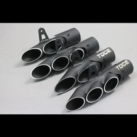 Wholesale New Black Aluminum Motorbike mm Exhaust Pipe Motorcycle Exhaust System for Scooter Motorcycle Street Bike