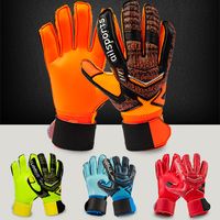 Wholesale 2017 New Two types children Adult male Genuine ST5512 PU Soccer Goalkeeper Gloves Men s gloves with finger guard Full latex gloves goalkeepe