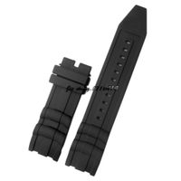 Wholesale JAWODER Watchband New Men s mm mm Buckle End Black Silicone Rubber Diver Watch Band Strap Without Buckle for INV I Force