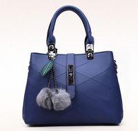 Double 1111 Promotion Prix Nouveau Sac à Main Tatouage Boule De Laine Appliques Pendentif Litchi épaule Diagonale Femmes Sac Sac à Main