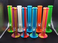 Wholesale Personality design silicone smoking pipe oil rig mm New development product silicone hookah water pipe unbreakable bong