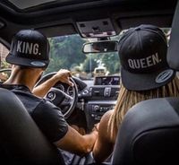 Wholesale new brand new hot sale queen king basdeball cap hats hip hop queen letter caps lovers snapback sun hat caps