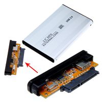 Wholesale 2 inch USB HDD Case Hard Drive Disk SATA External Storage Enclosure Box Retail Box Pack DHL