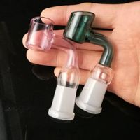 Wholesale Color t bit adapter glass bongs accessories Glass Smoking Pipes colorful mini multi colors Hand Pipes Best Spoon glass Pipes